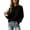 Black, variant on CHGBMOK Women's Plus Size Crew Neck Knit Sweater Long Sleeve Drop Shoulder Pullover Lightweight Solid Color Casual Tops