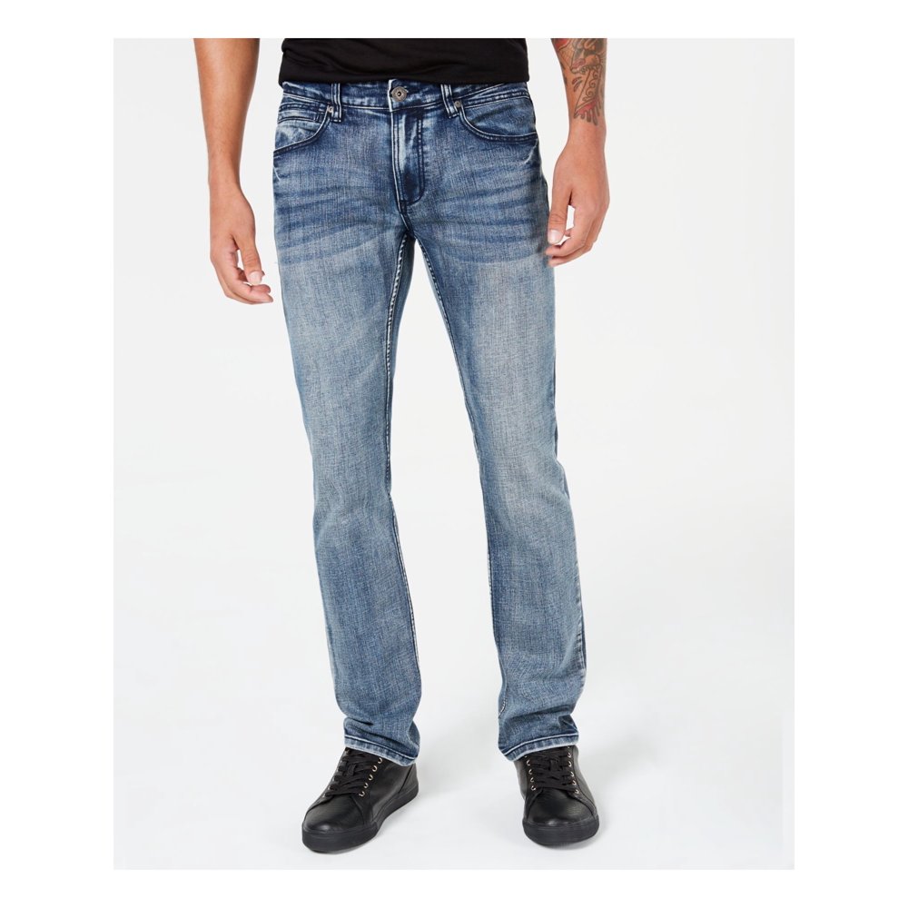 blue straight leg joggers