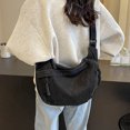 thumbnail image 3 of Bolso Crescent Bag Denim Dumpling para Mujer Bandolera Con Múltiples Bolsillos, 3 of 9