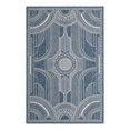 thumbnail image 2 of Unique Loom Outdoor Traditional Collection Area Rug - Deco (5' 3" x 8' Rectangle Blue/Ivory), 2 of 6