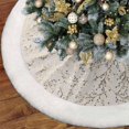 thumbnail image 1 of 90/120cm Christmas Tree Skirt White Carpet Christmas Tree Skirt Base Floor Mat Cover For Home New Year Christmas Tree Decoration90cmGERMANY He Qiyong unisex, 1 of 1