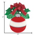 thumbnail image 6 of Personalized Christmas Balls Ornaments - Customized Red Glitter Christmas Balls on Christmas Tree, 6 of 10