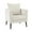 Beige, variant on HSUNNS Accent Chair, Upholstered Chenille Armchair for Living Room , Mid Century Modern Upholstered Accentchair, Single Sofa for Living Room, Apartment, Office, White