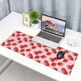 thumbnail image 2 of Strawberry Seamless Pattern Laptop Mouse Pad NonSlip Large Keyboard Rubber Writing Table Mat Stitched Edges for Durability Perfect for Office and Home 31.5X 11.8 Inch, 2 of 6