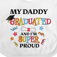thumbnail image 4 of Inktastic My Daddy Graduated and I'm Super Proud Boys or Girls Baby Bib, 4 of 4