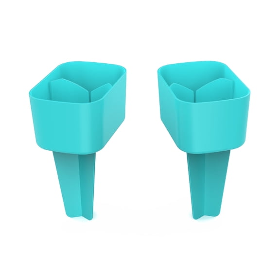 Luuzuu Sand Beach Cup Holder with Pocket Drink Cup Holders for Travel Multicolor 2 Pack Color GREEN/GREEN