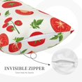 thumbnail image 5 of Haiem Pillowcase for Hair and Skin Queen - Fresh Red Tomato Printed Soft Pillowcase with Envelope Closure-16"x24", 5 of 9