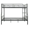 thumbnail image 4 of Full XL Over Queen Bunk Beds for Adults,Heavy-Duty Metal Bunk Bed Frame with Non-Slip Ladder and Safety Full-Length Guardrails for Kids Teens Adults,Space-Saving,Black, 4 of 11