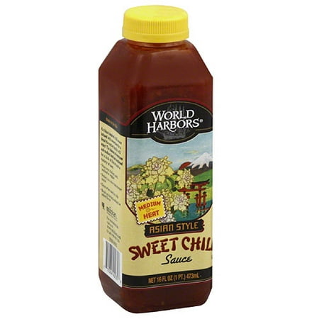 World Harbors Asian Style Sweet Chili Sauce, 16 fl oz, (Pack of