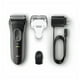 thumbnail image 2 of Razor eléctrico Braun recargable negro set de 4 piezas, 2 of 5