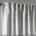 thumbnail image 4 of 3S Brother's Solid Luxury Matte Velvet Soft Curtains Set of 2 Panels Hanging Back Tap & Rod Pocket Home Décor Bedroom Kitchen Office Windows Room Darkering ( White-52"x63"), 4 of 6