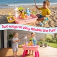 thumbnail image 5 of Pink Water Table for Girls/ 2–7 Years,20 in/51 cm, Outdoor Sensory Toys , Gift for Kids Play Kitchen Sink with Pump & Running Water, Fishing Game., 5 of 11