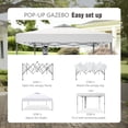 thumbnail image 5 of Alpha Joy 10x10ft Pop-up Canopy Instant Outdoor Canopy Tent Portable Straight Leg Shelter with Roller Bag for Outside, White, 5 of 9