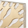 thumbnail image 6 of DecMode Gold Wooden Abstract Carved Starburst Wall Decor with White Backing, 6 of 10