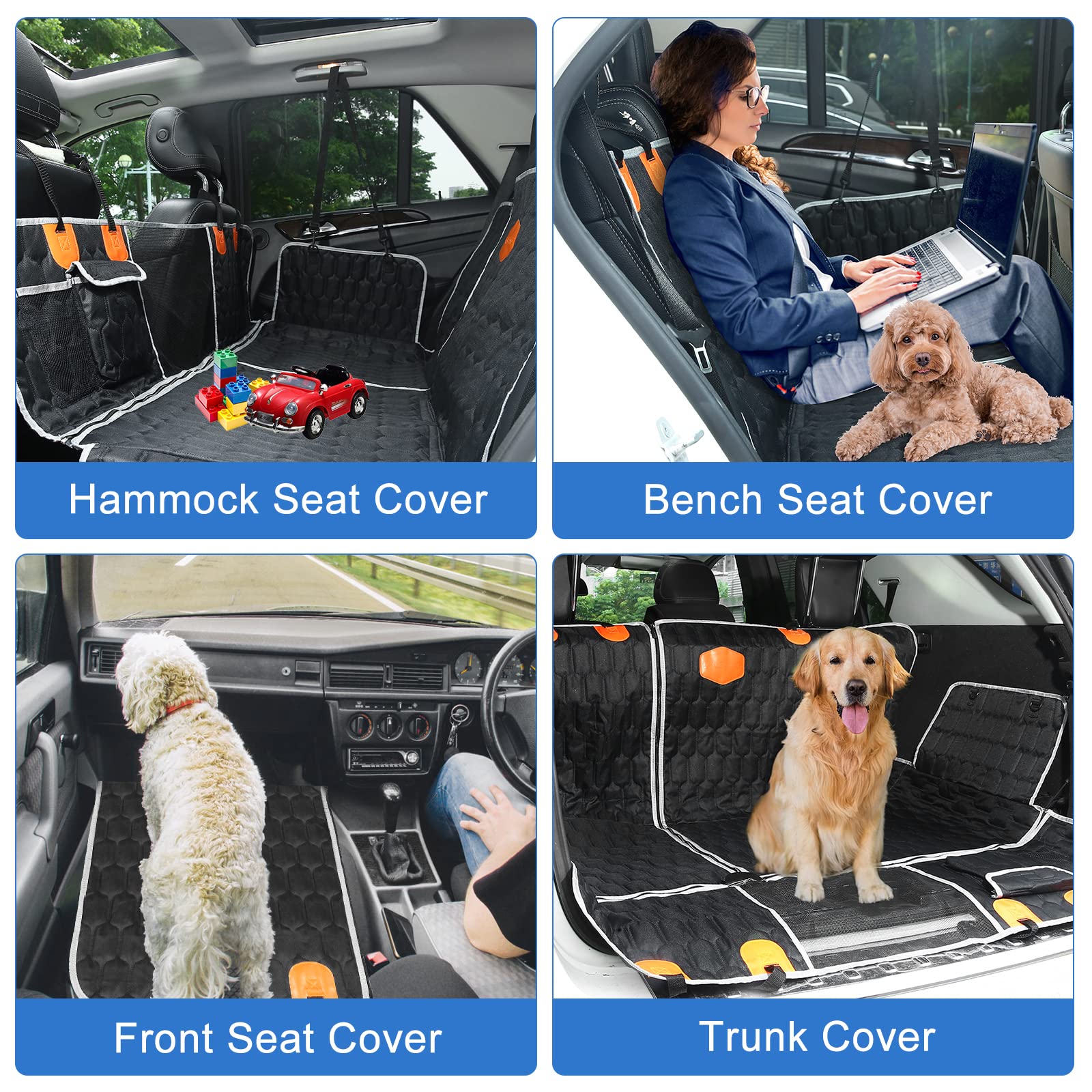 OneAmg Dog Car Seat Cover, 600D Oxford, Waterproof photo 4
