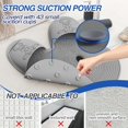 thumbnail image 4 of 2-pack Extra-Large Shower Foot Scrubber Mat - Non-Slip Bath Massage Pad for Exfoliation, Cute Animal Design, Gray, 4 of 6