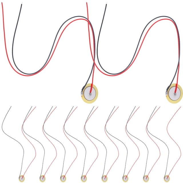 KALLORY 15Ud Trigger Buzzer Piezoeléctrico Para Guitarra Acústica Con Disco De Latón Fácil De Instalar