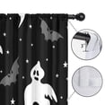 thumbnail image 4 of Blackout Kids Curtains,Black Halloween Ghosts Bats and Stars Childrens Insulated Curtains Set Of 2,Bedroom Essentials,Toddler Room Decor 42"x63", 4 of 5