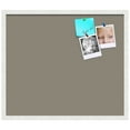 thumbnail image 2 of PinPix 28x24 Custom Cork Bulletin Board Pewter Poster Board Has a Fabric Style Canvas Finish, Framed in Pewter, by ArtToFrames (PinPix-1812), 2 of 5