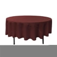 thumbnail image 1 of TCpop90R-BurgundyP17 Polyester Poplin Tablecloth, Burgundy - 90 in. Round, 1 of 1