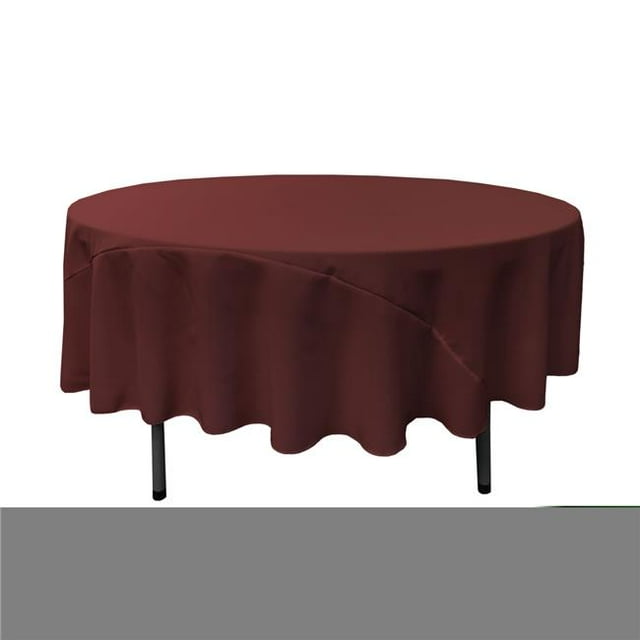 TCpop90R-BurgundyP17 Polyester Poplin Tablecloth, Burgundy - 90 in. Round