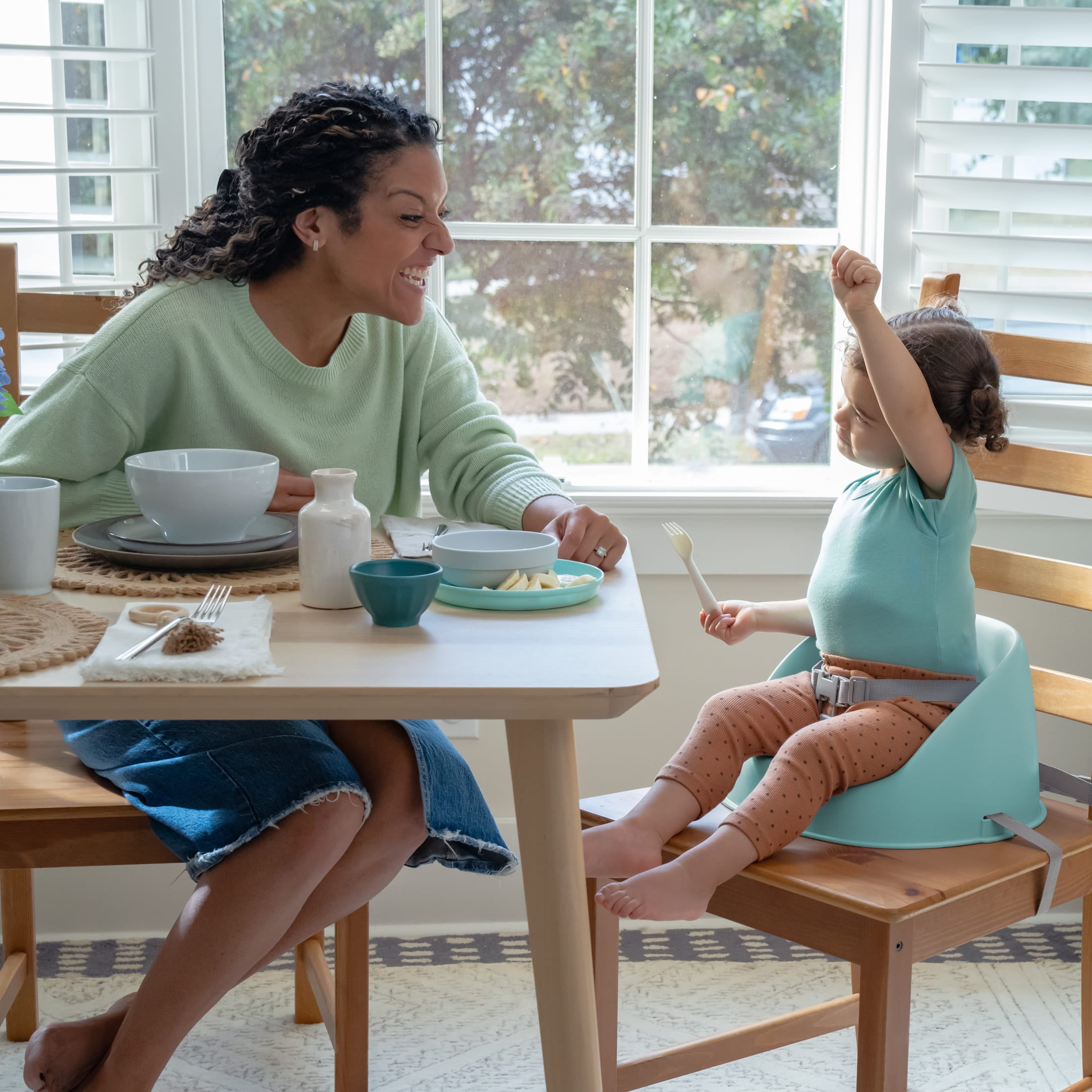 Ingenuity My Spot Easy-Clean Baby Booster Seat Feeding Chair - Teal