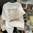 thumbnail image 3 of Camisetas de dibujos animados Kawaii para mujer, camisetas de manga corta con estampado de gato Harajuku, ropa de calle para parejas, ropa suelta Y2K, 2023, 3 of 4