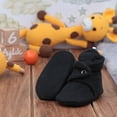 thumbnail image 5 of Ella Bonna Muslin Stay On Baby Booties, Black, 6-12 Months, 5 of 6