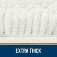 thumbnail image 5 of Buganda Bathroom Rugs 47x17, Quick Dry Machine Washable Chenille Bath Mats with Rubber Backing, Ivory, 5 of 9