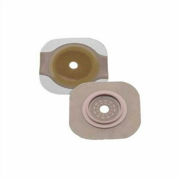 New Image 2Piece CuttoFit Flat FlexWear Standard Wear Skin Barrier 214 Opening, 234 Flange Size Part No. 14204 Qty  Per Box