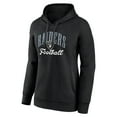 thumbnail image 2 of Women's Fanatics Black Las Vegas Raiders Team Logo Victory Script Pullover Hoodie, 2 of 3