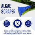 thumbnail image 4 of Clearance!5-in-1 Long Handle Aquarium Cleaning Brush Set for Fish Tank-Durable Algae Scraper & Glass Cleaner Tools, 4 of 8
