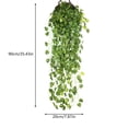 thumbnail image 3 of BingTong Artificial Hanging Ivy Vine Plant, Faux Round Leaf Green Wall Hanging Basket Foliage, No Maintenance Fake Trailing Greenery for Indoor Wall Decor C, 3 of 7