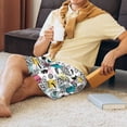 thumbnail image 2 of Salouo Turtle Pattern Men's Sleep Pajama Shorts,Pajama Bottoms Elastic Waistband Sleep Pajama Short PJ Shorts for Men -XX-Large, 2 of 6