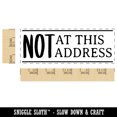 thumbnail image 2 of Not at This Address Letter Mail Self-Inking Rubber Stamp Ink Stamper for Business Office - Green Ink - Large 2-2/4 Inch, 2 of 7