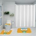 thumbnail image 5 of Adventure Time Anime pattern Bath Mat Sets 3 Pieces Non-Slip Bathroom Rug Set for Bathroom, Water Absorbent Bath Mat+ Contour Rug+ Toilet Lid Cover, 5 of 7