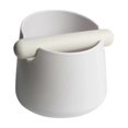 thumbnail image 1 of Coffee Knock Box with Rubber Knock Bar Large Espresso Grounds Container Non-Slip Waste Coffee Grounds Dump Bin (White), 1 of 5