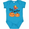 thumbnail image 3 of Inktastic Big Sister Pumpkins with Fall Leaves Girls Baby Bodysuit, 3 of 5