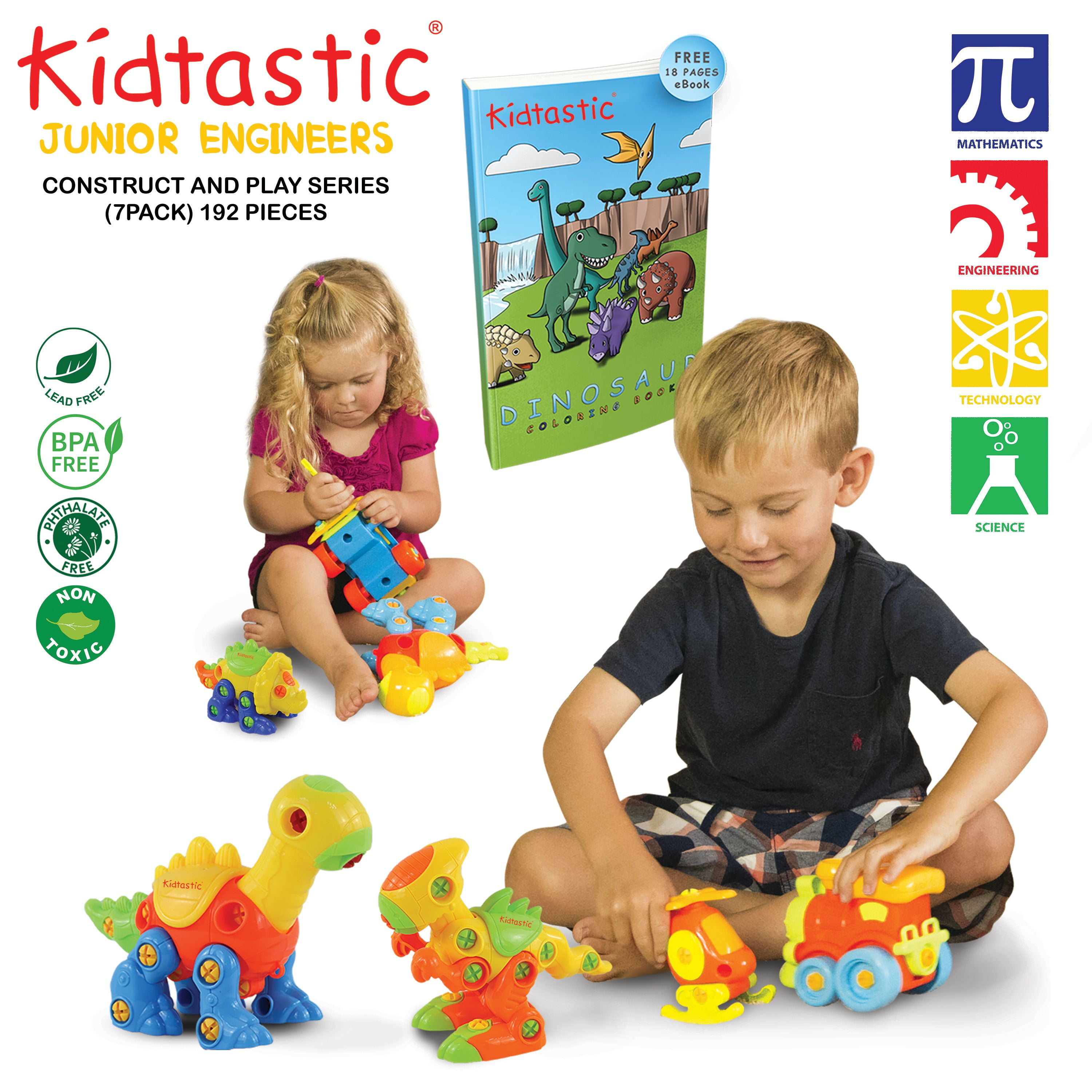 kidtastic dinosaur construct and play