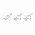 thumbnail image 3 of 10 clips de papel con forma de avión, marcapáginas, organizador de documentos, suministros de papelería, 3 of 14
