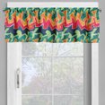thumbnail image 2 of Ambesonne Grunge Valance Pack of 2, Crazy Funky Graffiti, 42"X12", Multicolor, 2 of 5