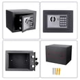 thumbnail image 3 of Caja Fuerte Pequeña Feiniao Negra con Teclado Digital para Casa y Oficina de Acero para Adultos, 3 of 8