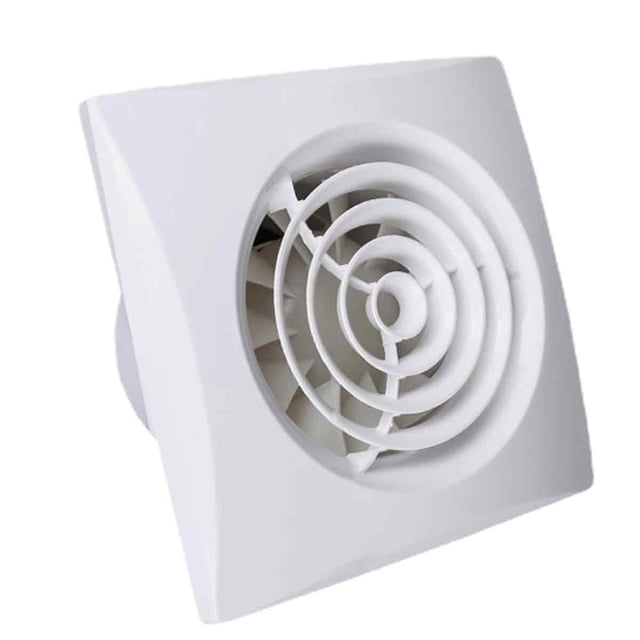 Extractor de aire de 100 mm para baño: ventilador de conducto de pared y techo