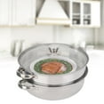 thumbnail image 5 of Stainless Steel Cookware 27cm/11in 2-Layer Steamer Pot Cooker Double Boiler Soup Steaming Pot,Steamer Pot, Steel Steamer, 5 of 10