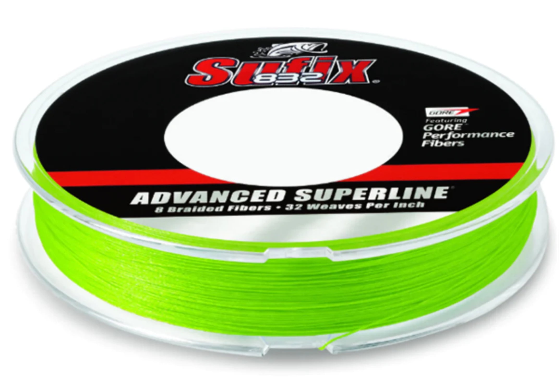 Sufix 832 Advanced Superline Braid Fishing Line 30 lb Lo-Vis Green 150 Yds  