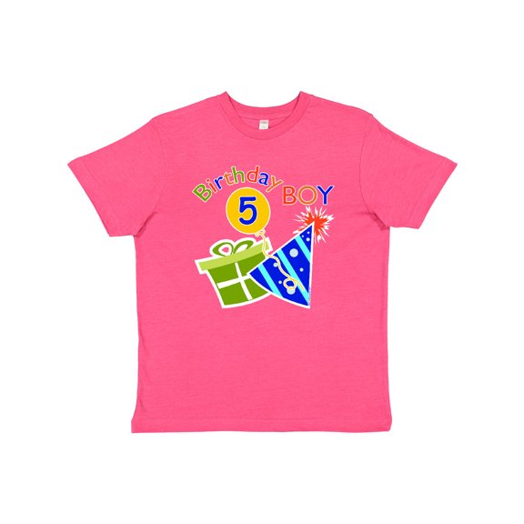 Inktastic Birthday Boy 5th Birthday Youth T-Shirt