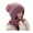 Pink, variant on Grofry Women Winter Hat with Scarf Thick Warm Plush Windproof Cycling Headwear Contrast Color Elastic Full Protecting Outdoor Travel Skiing Cap