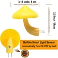 thumbnail image 3 of Luces nocturnas LED con sensor para adultos y niños, luz nocturna con forma de hongo, lámparas de pared enchufables, pasillo, amarillo cálido, 3 of 5