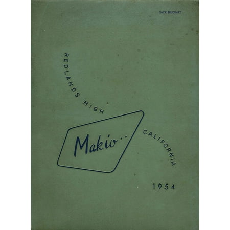 (Custom Reprint) Yearbook: 1954 Redlands High School - Makio Yearbook (Redlands CA)