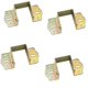 thumbnail image 1 of 4 piezas de soportes cuadrados de Metal para riel de cama, bisagra de cama de fijación resistente antioxidante chapada en Zinc en forma de U de 40mm, auspicioso, 1 of 5
